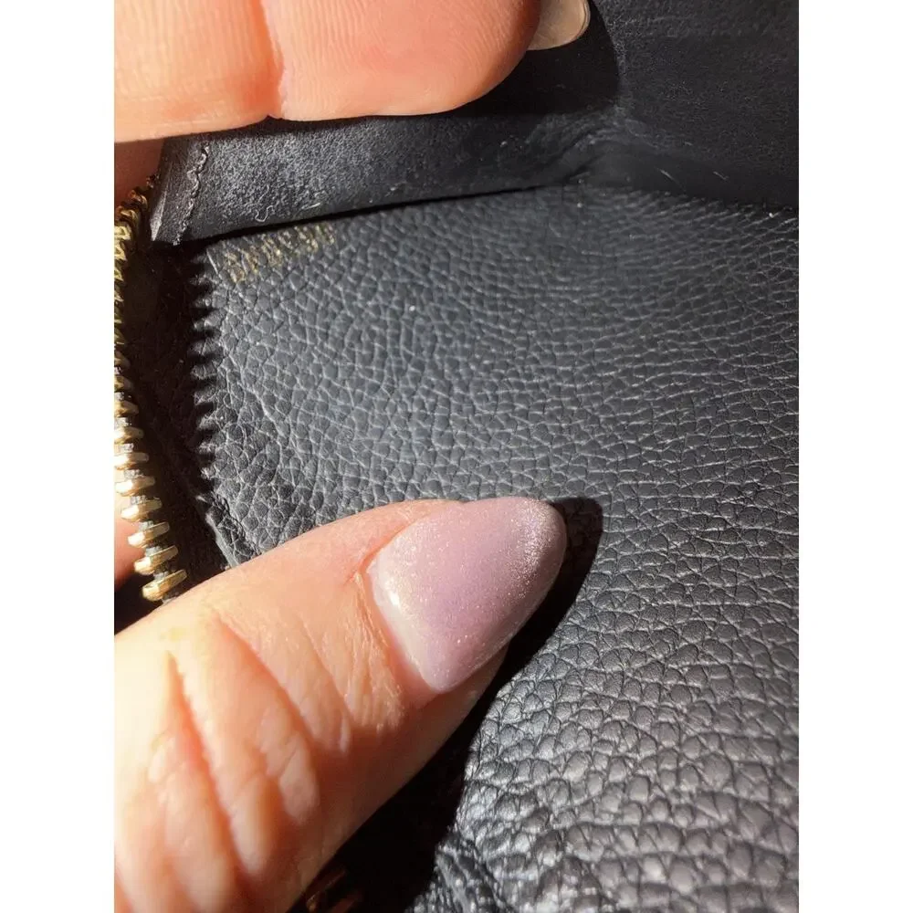 Louis Vuitton Clemence Wallet One Size Black Empreinte Monogram Zip Around